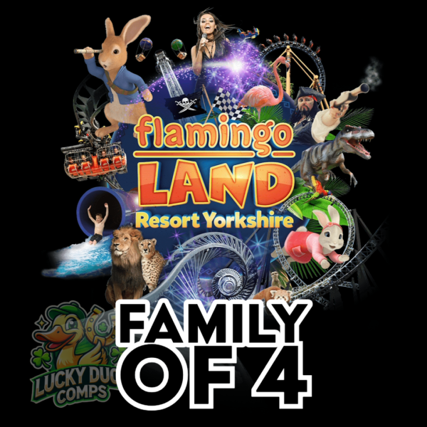 Family of 4 Flamingo land trip
